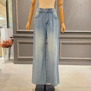 [아니베에프]A55DSL400_데님 일자 세미 와이드 팬츠