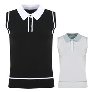 페라어스 여성 여름용 단작배색 니트 민소매 셔츠 ATM5JE5555