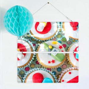 아트박스/꾸밈 nl649-멀티아크릴액자_알록달록예쁜컵케이크(2단)