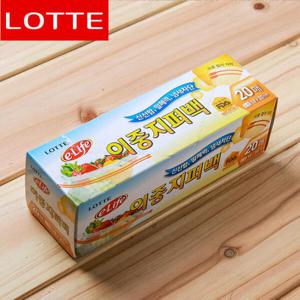 아트박스/위드마켓 이라이프 이중 지퍼백 소 20매