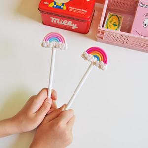 아트박스/올패턴 레인보우 무지개 볼펜