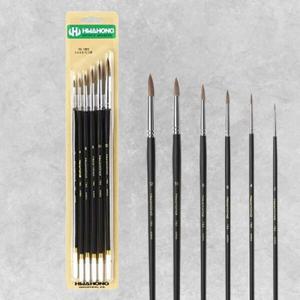 아트박스/한가람문구 화홍 782(R) 수채붓 (천연모) 6본조 세트
