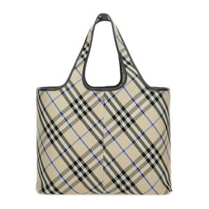 버버리 체크 패턴 토트백 8105768 B9629