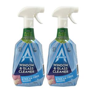 아스토니쉬 윈도우클리너 유리 창문 닦이 얼룩 제거제 750ml 2개