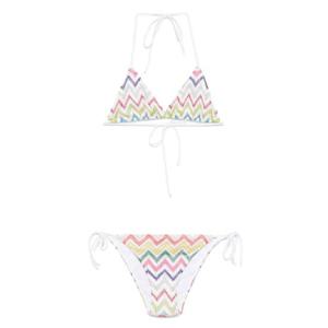 미쏘니 지그재그 프린트 비키니 MC22SP00BR012R