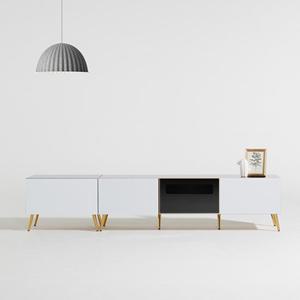 [더젠] 라임 고급2100거실장세트(골드다리)