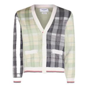 Thom Browne 체크 버튼 가디건 MKC449FY3504 996 TP943930513