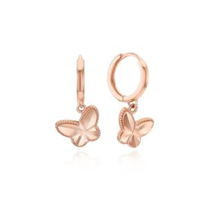 [GB] 나비 컷팅 딸랑이 14K GOLD 원터치 귀걸이 LOSP3003G