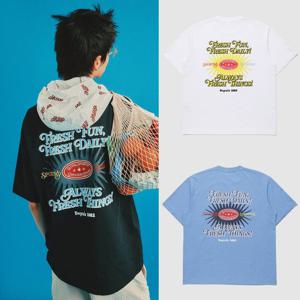 르꼬끄X그로서리스터프 유니 듀얼플렉스 반팔티 QQ223LRS47