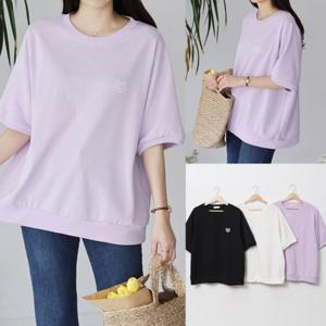 나야홍 / 위쉬몰 SM 템즈자수라운드면반팔티(U380H506) 빅사이