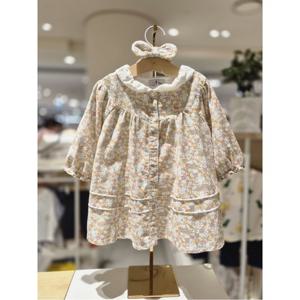 블루독베이비 10 25FW가을신상(OR) 소프트 플라워 원피스 (45A1340003)