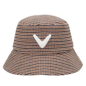 M 캘러웨이골프모자 CQK CWAC24X604_BE 체크 패턴 버킷햇