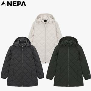 [네파] 여성 롱다운 디아모 무봉제 중기장 경량 패딩 7K82051