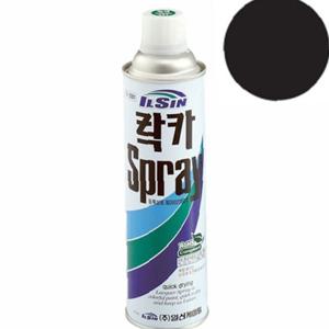 일신 락카 스프레이 무광흑색 420ml