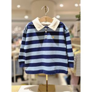 블루독베이비 10 25FW가을신상 (BL)스트라이프 스웨트셔츠 (45A1933401)