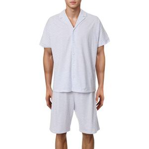 [바바라(언더웨어)]남성 60수 스트라이프  반팔 잠옷AMP4597S