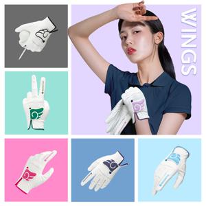 인콘트로 엔젤 윙 스킨핏 반양피 남여공용 왼손 골프장갑