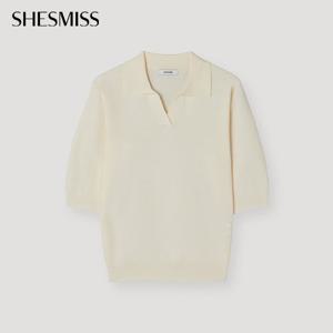 [쉬즈미스] 브이넥 카라 니트_SSKPOP32110_CR