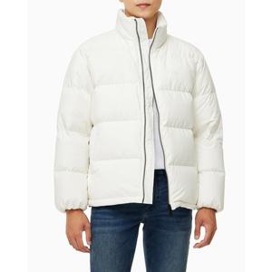 [캘빈클라인 진]남성 CK 베이직 에센셜 다운 푸퍼 숏패딩 점퍼 아이보리 (J326958-YBI)