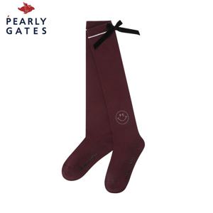 [파리게이츠] 파리게이츠 여성 스마일 벨벳 리본 골지 니삭스 521E3SC007_WN