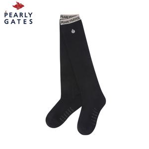 [파리게이츠] 파리게이츠 여성 스마일 배색 로고 라인 니삭스 521E3SC006_BK