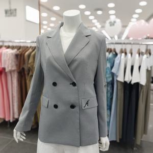 [아니베에프]A44WJK320 포켓 자수 더블 버튼 자켓