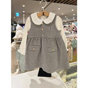 [블루독베이비] 25 FW(DG)클래식 레이어드 드레스(45A1940002)백일 돌 조카 유아 아가옷 선물 원피스 (45A1