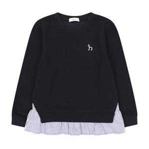 [헤지스키즈] 우븐 매치 맨투맨 (HUF12TM55M_NV)