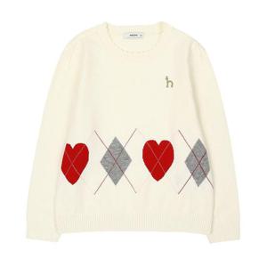 [헤지스키즈] 아가일 풀오버 (HUF12KR53M_IV)