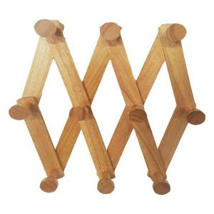 자바라 옷걸이(특대) 48cm YS-2746 자바라옷걸이 접이식자바라 고무돌기 원목벽걸이접이식행거 벽걸이행거