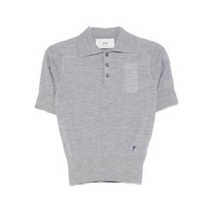 AMI Paris 반소매 폴로 탑 FPL412KN0066