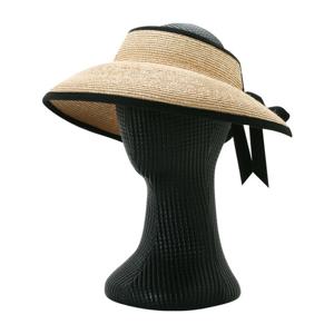 샵앤) 여성 썬캡 사이즈밴드 뒷리본 지사 챙모자 DJ-WH-0851-블랙