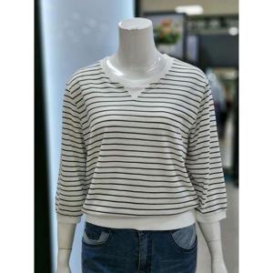 화이트호스 세이브존05 면 스트라이프 케주얼 티셔츠 A25251417