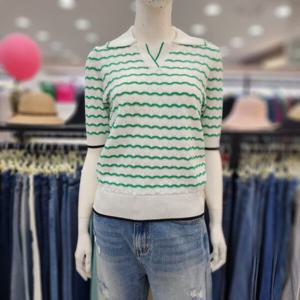 [조이너스]여성 브랜드 24신상 니트 여름 반팔 숏 티셔츠JEU5WSL