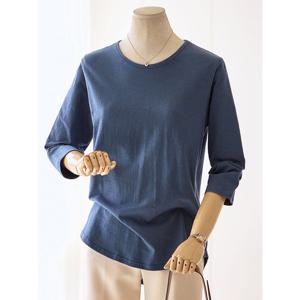 [커스텀에이블]베이직 랍자 라운드 7부 티셔츠_T2508TS108C