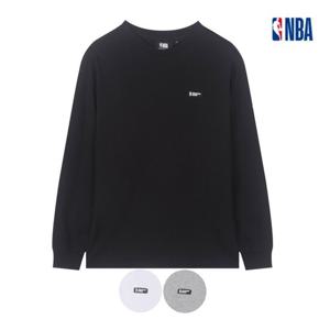 [엔비에이]남여공용 스몰 로고 롱 슬리브리스 맨투맨 긴팔티셔츠 (N235ST259P)