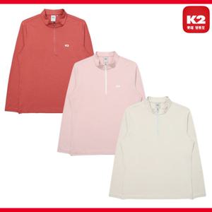 K2 가을 간절기 여성 등산 집업 티셔츠/긴팔/차이나카라/기능성/KWU24292DP