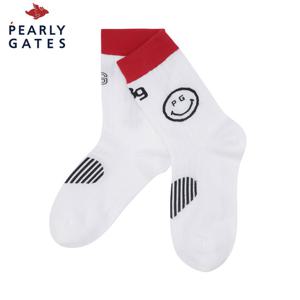[파리게이츠] 파리게이츠 여성 스마일 하트 배색 중목 양말 521E3SC005_WH