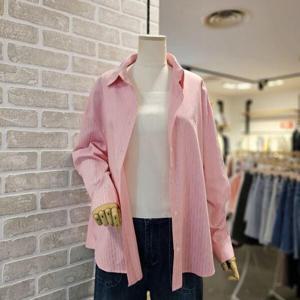 [레코브]LC61E9NB546X_자수 스트라이프 남방