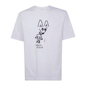 메종키츠네 파티 폭스 컴포트 티셔츠 PM00116KJ7025 P100