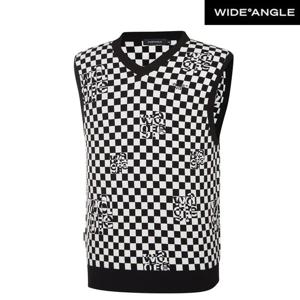[와이드앵글]WG 체커보드 스웨터 베스트 WMU23K71Z1