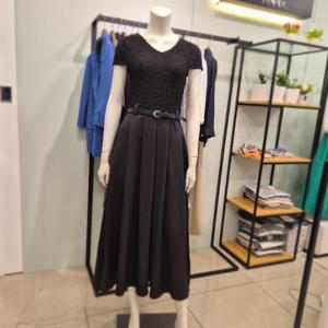 아니베에프 세이브존01 캡소매 롱 벨티드원피스 A55WOP400