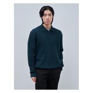 [빈폴멘]아란 케이블 칼라넥 니트  그린 (BC4951C22M) .