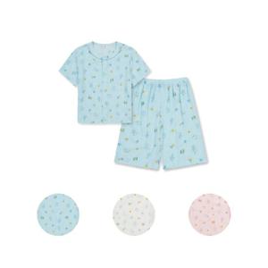 탑텐키즈 MKF5UI3013 공용 쿄니 라운드넥 레이온 5부 파자마 셋업