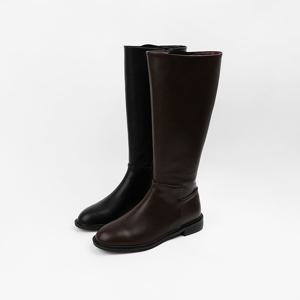 [신난다슈]여성 롱부츠 2cm 2종 여자 플랫 부츠 둥근코 발편한 통굽 낮은굽 FL251486