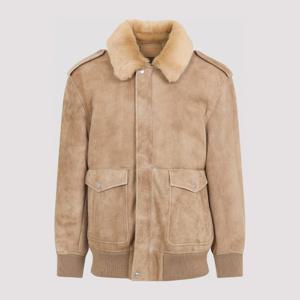 프라다 시어링 칼라 스냅 버튼 클로저 가죽 재킷 58A237SOOO 17