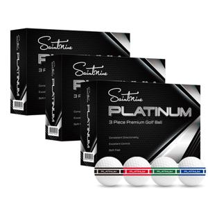 세인트나인 플래티넘 3피스 4컬러 리미티드 컬렉션 고반발 저압축 골프공 36구