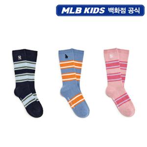 [MLB키즈PG] 스트릿 바시티 스트라이프 스케이트 양말 3종 택1 (7ASOV055N)