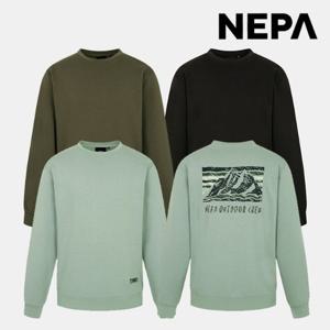 [네파] 아웃도어 맨투맨 캠프 그래픽 루즈핏 티셔츠 7JE5365