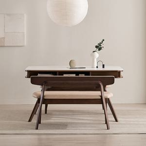 삼익가구 코비오 2인용 원목 등받이 벤치